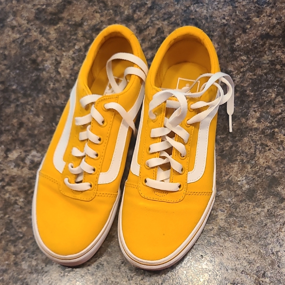 Vans Bold Yellow and White Sneakers